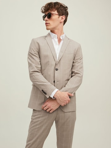 JACK & JONES Slim Fit Business-Sakko in Beige: predná strana