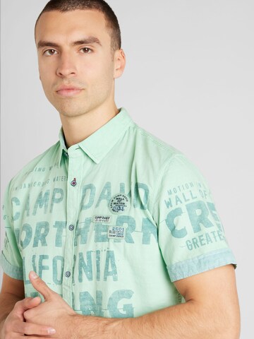 Coupe regular Chemise CAMP DAVID en bleu