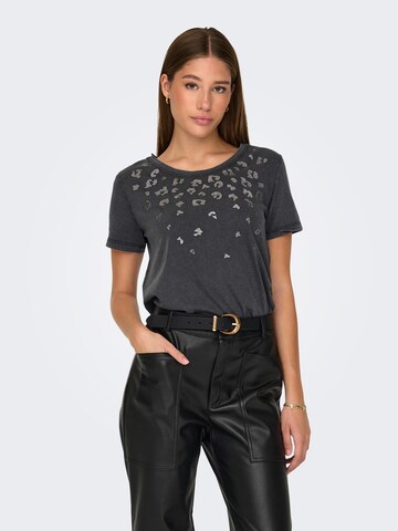 JDY T-Shirt 'FAROCK' in Schwarz: Vorderseite
