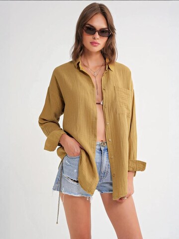 Camicia da donna di MixRay in verde: frontale