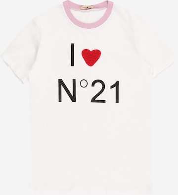 N°21 T-shirt i vit: framsida