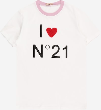 N°21 T-Shirt in rosa / rot / schwarz / weiß, Produktansicht