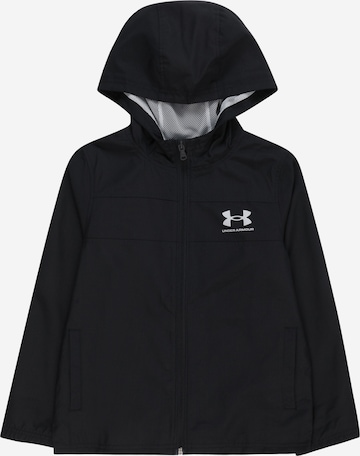 UNDER ARMOUR Sportovní bunda – černá: přední strana