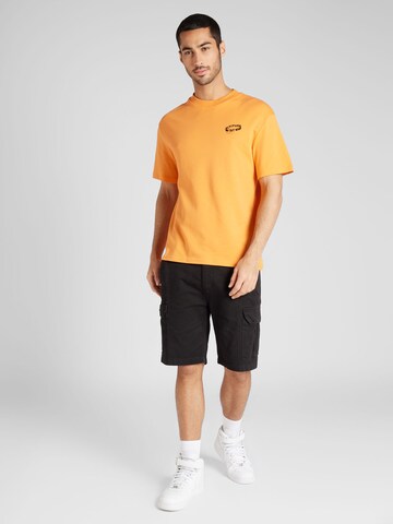 JACK & JONES T-Shirt 'THREAD' in Orange