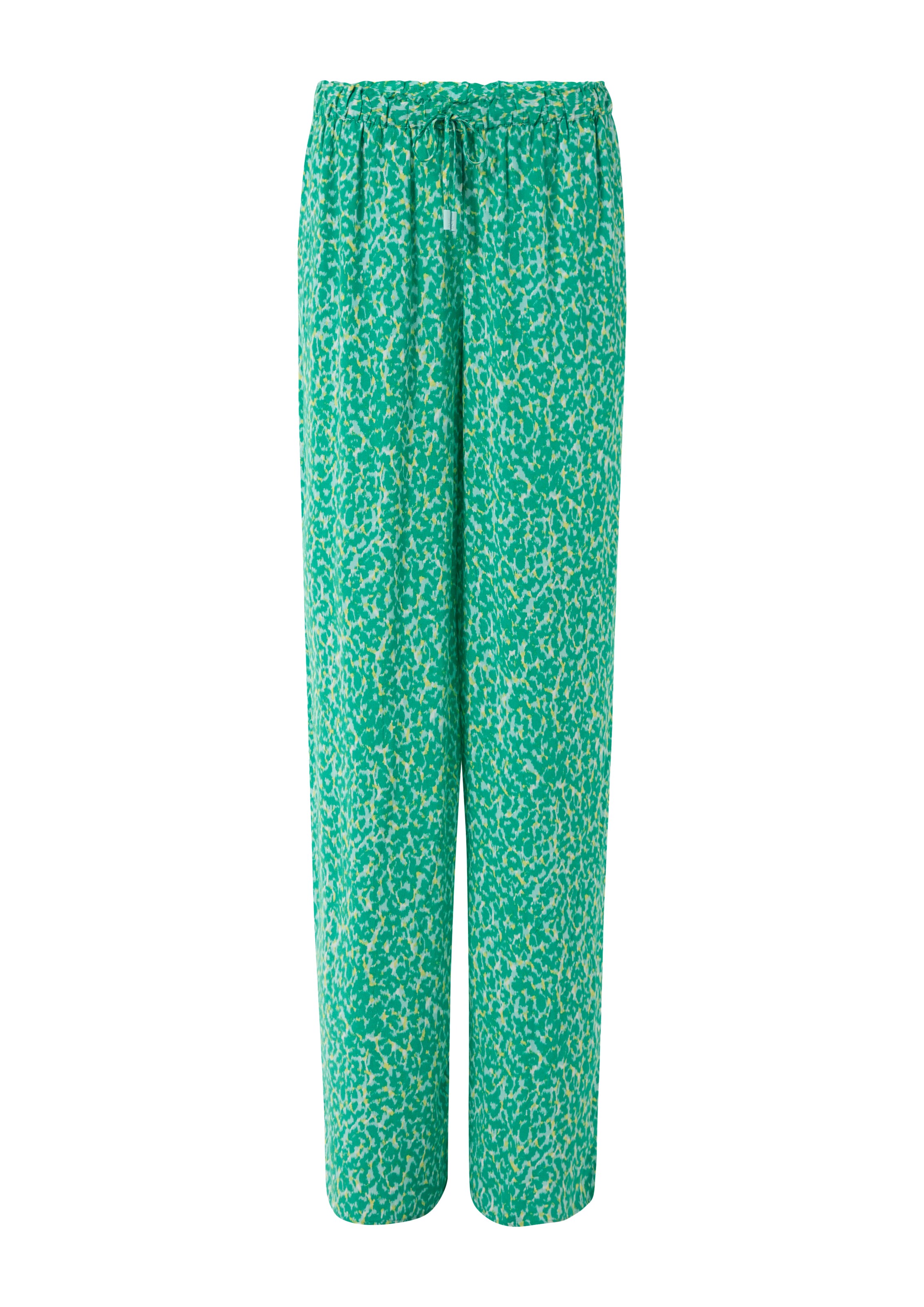 comma casual identity Regular Broek in Groen: voorkant