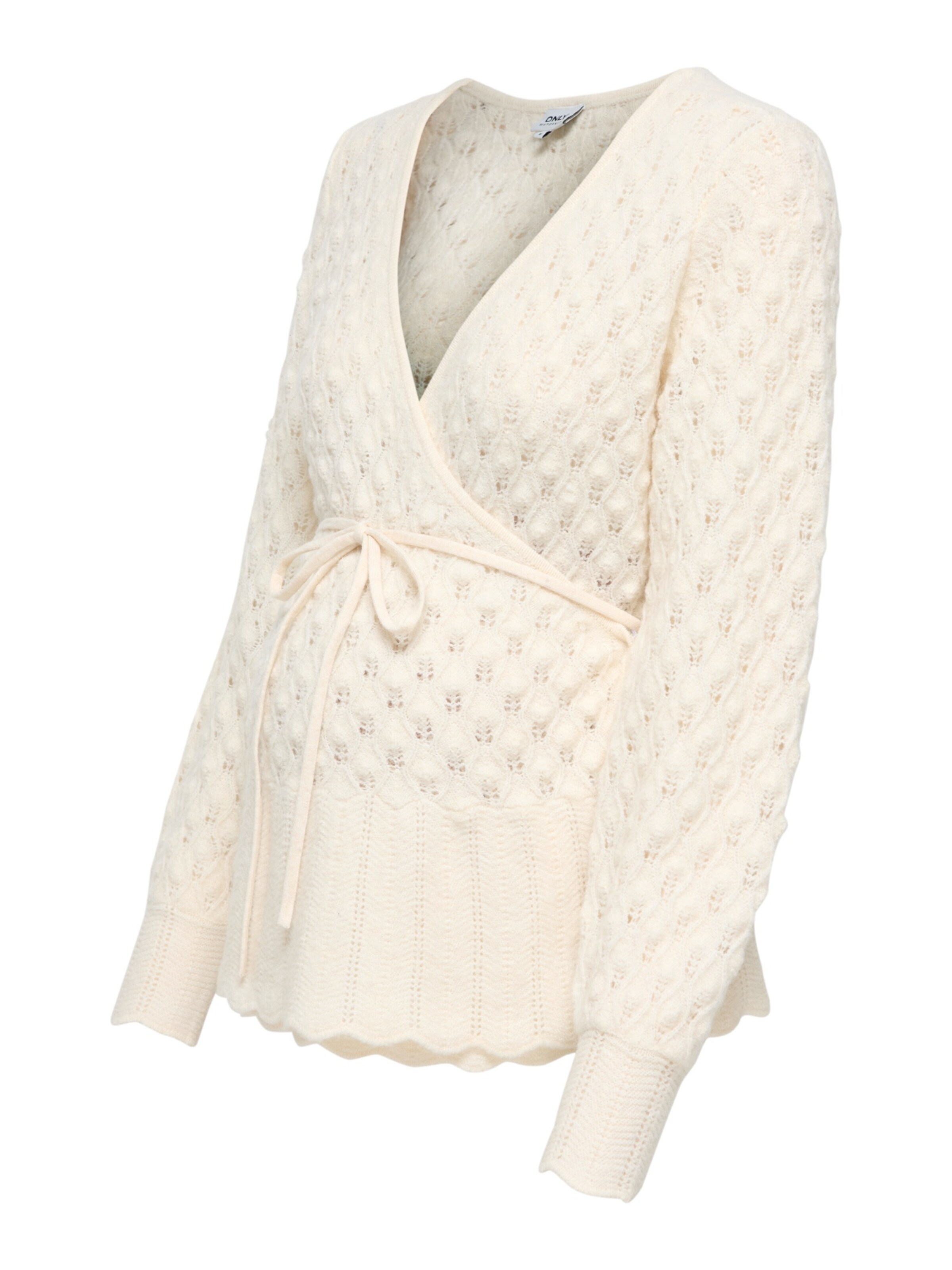 Pull-over Only Maternity en beige : devant