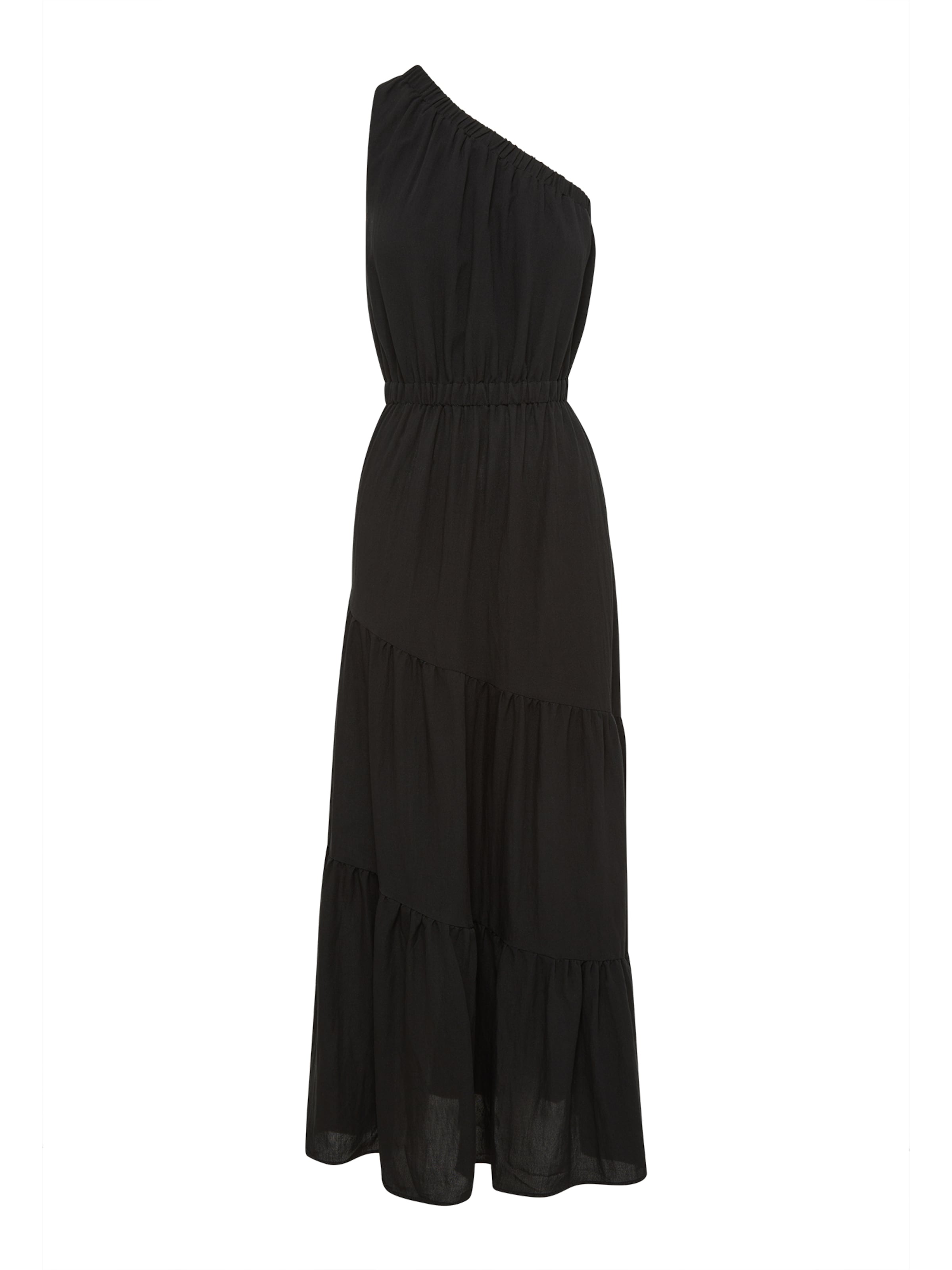 Tussah Dress 'INDY' in Black: front