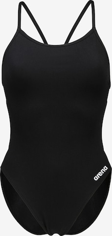 Bustino Costume intero 'LACE BACK SOLID' di ARENA in nero: frontale