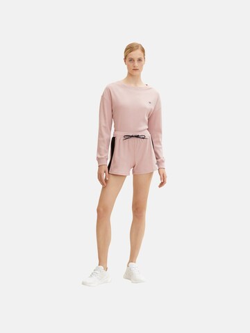 TOM TAILOR Regular Shorts in Pink