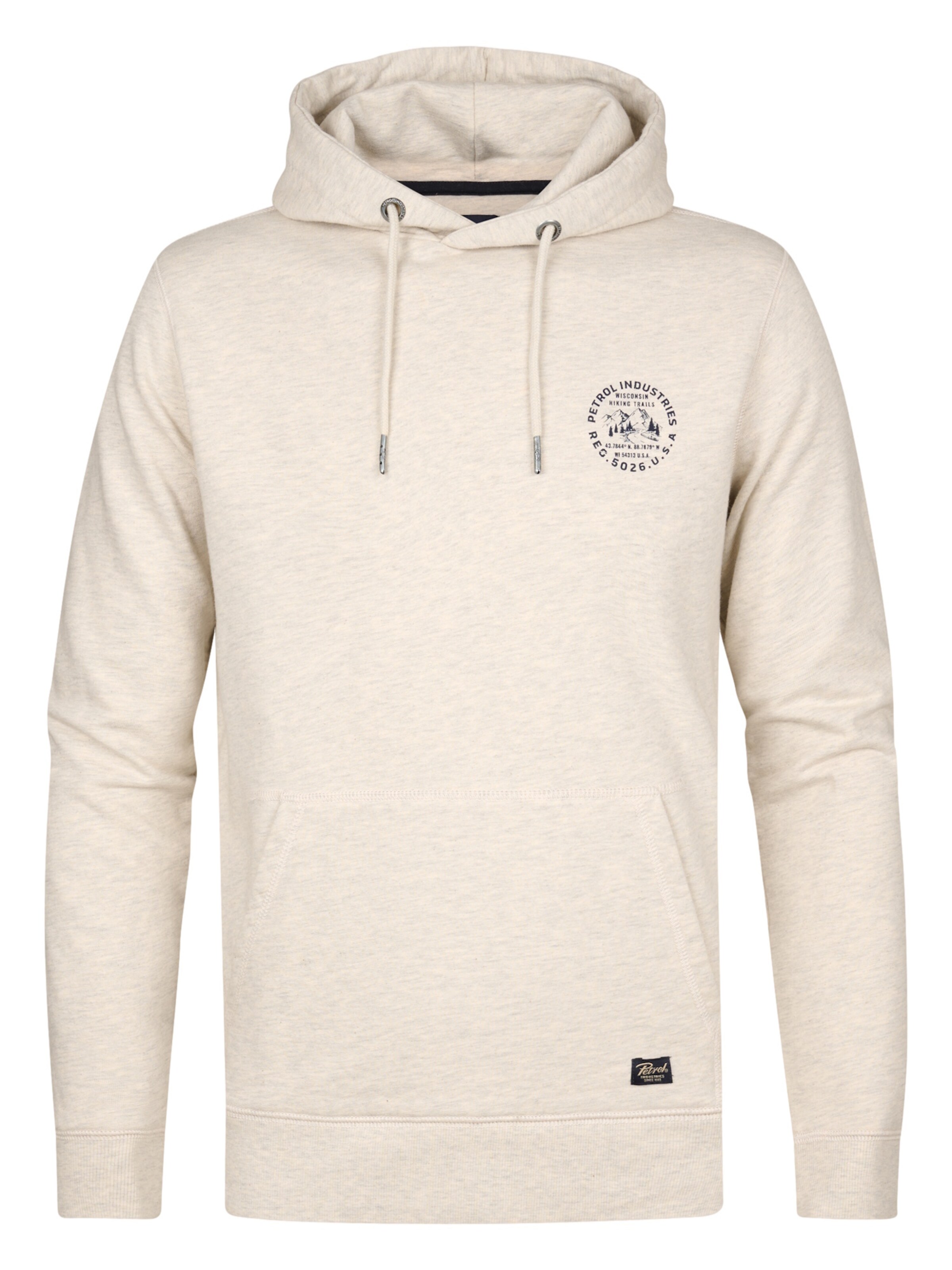 Petrol Industries Sweatshirt in Beige: voorkant