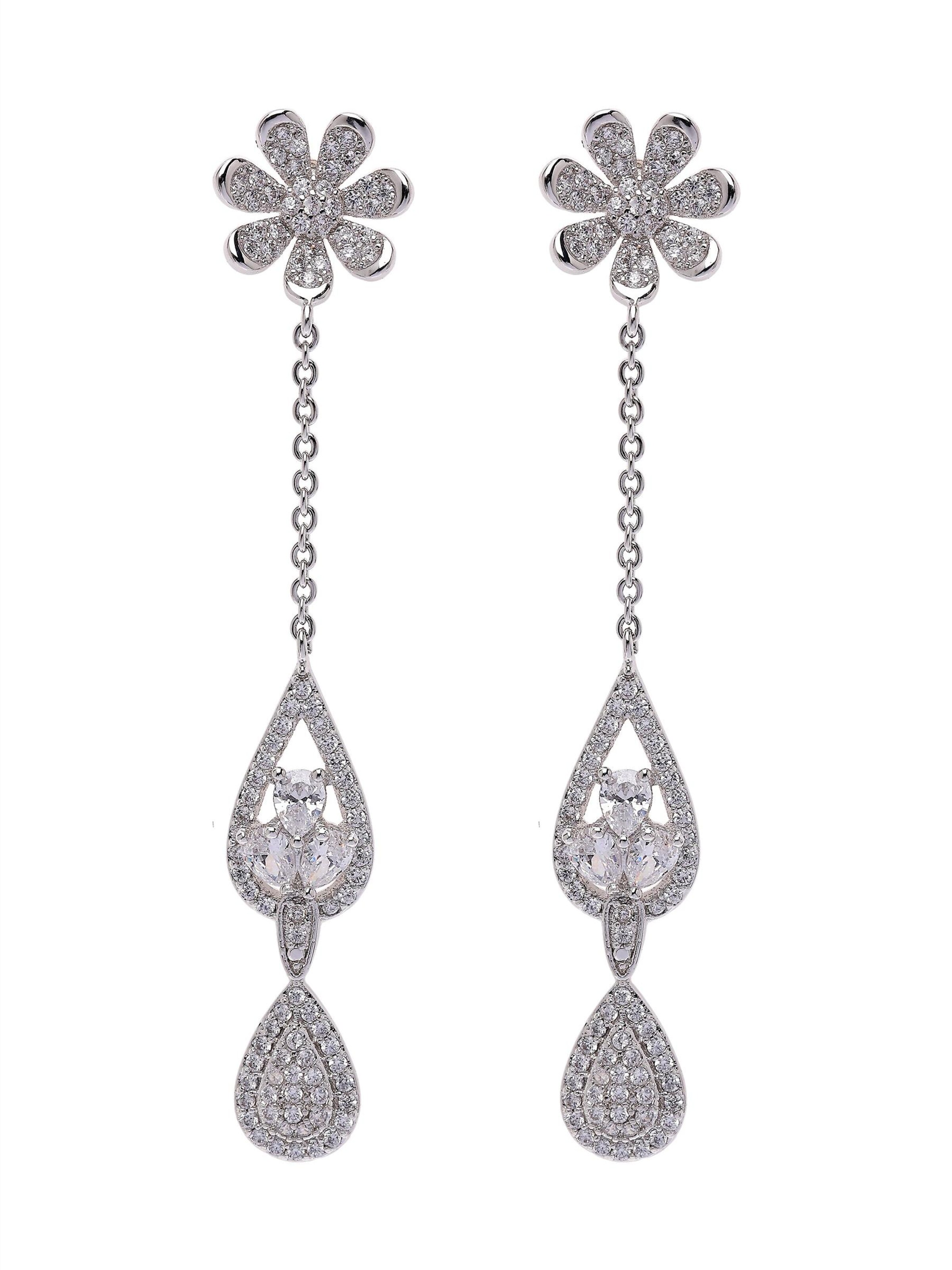 Boucles d'oreilles 'Yulia' AVANT-GARDE PARIS en argent : devant