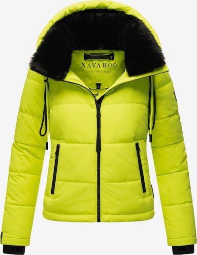 NAVAHOO Jacke 'Mit Liebe XIV' in neongrün / schwarz, Produktansicht