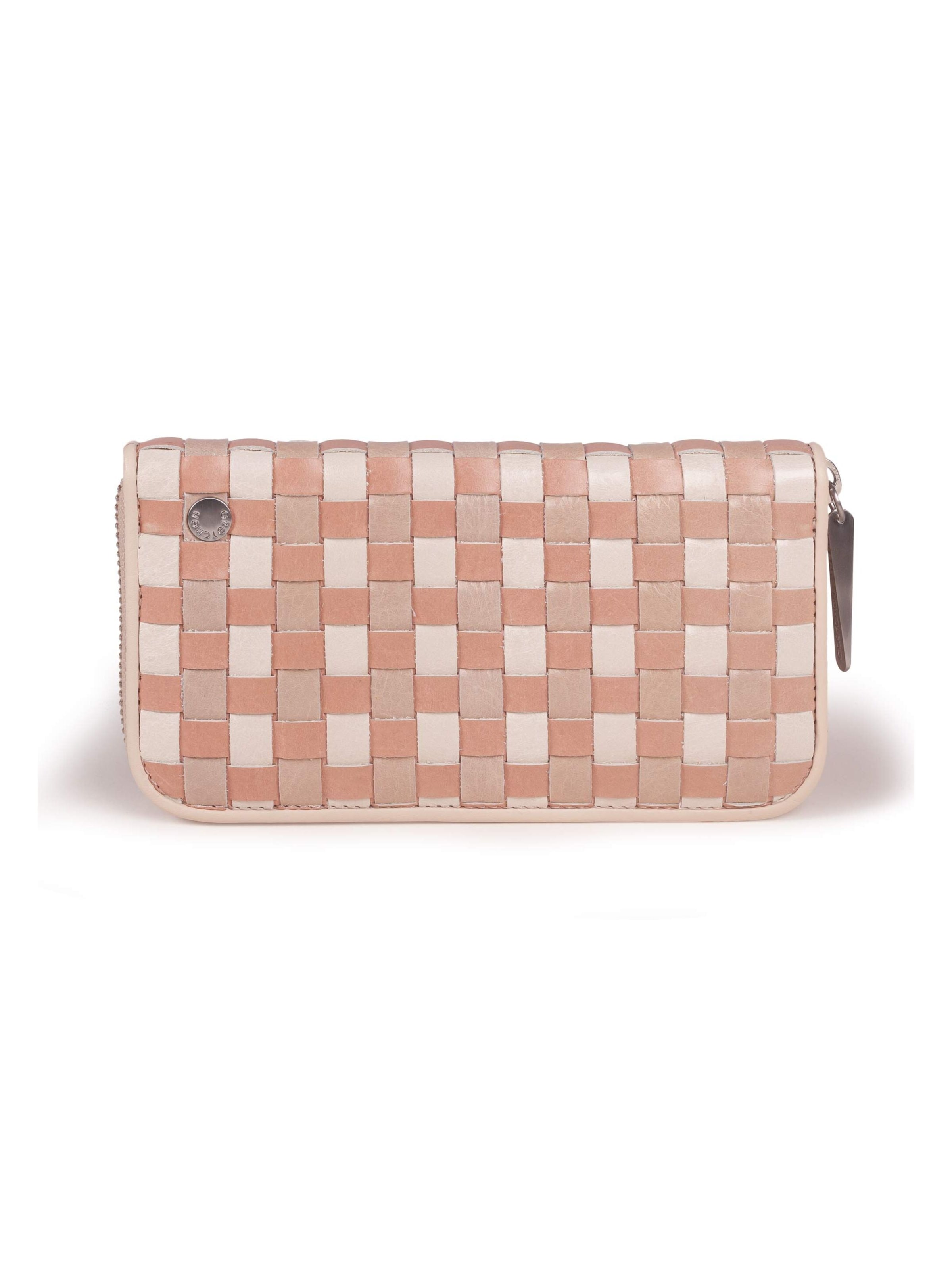Gretchen Wallet in Beige: front