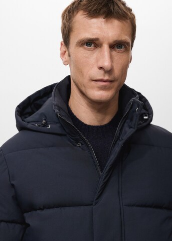 MANGO MAN Winter Jacket 'Ford' in Blue