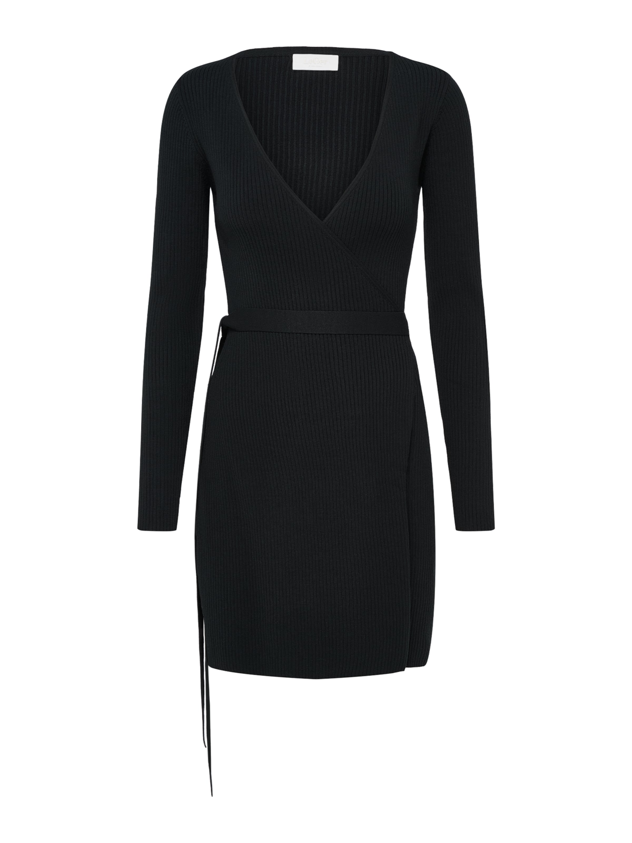 LeGer by Lena Gercke Плетена рокля 'Effie' в черно: отпред