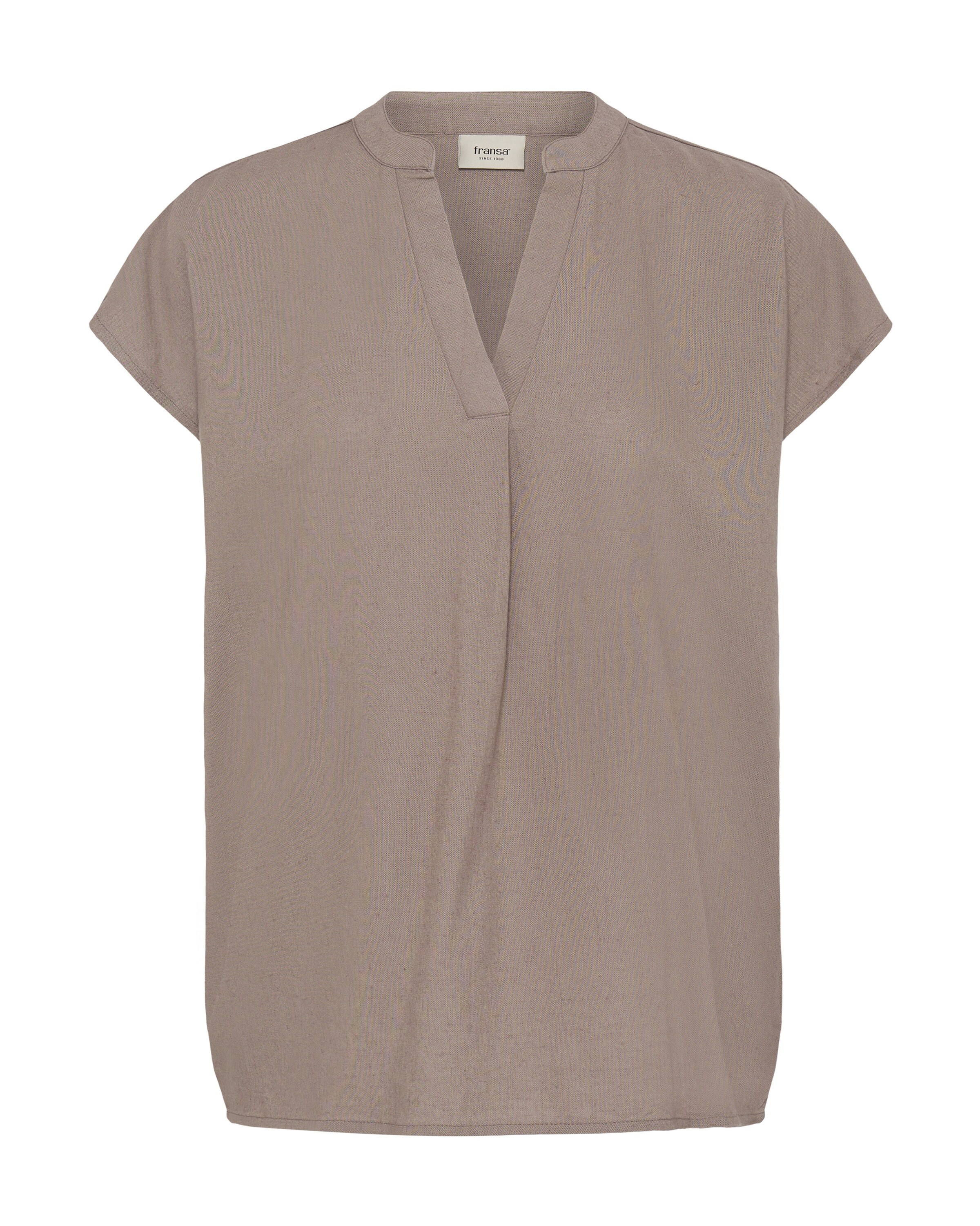 Fransa Bluse in Braun: Vorderseite