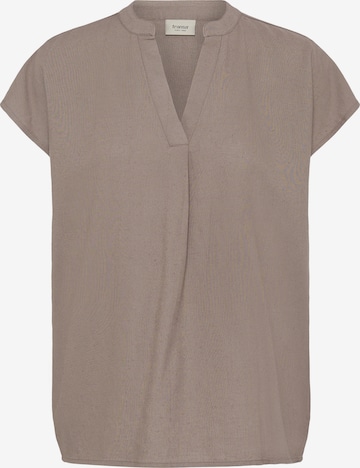 Fransa Bluse in Braun: Vorderseite