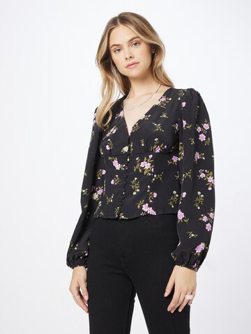 Oasis Blouse in Zwart: voorkant