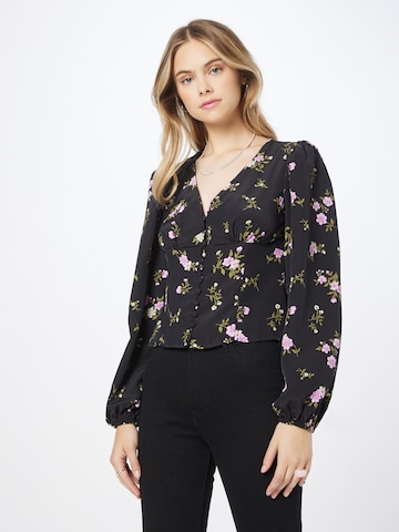 Oasis Blouse in Black: front