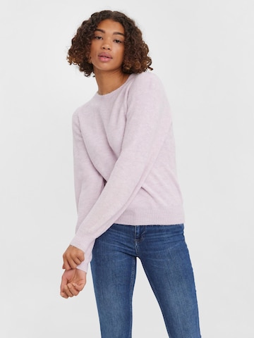 VERO MODA Sweater 'LEFILE' in Purple: front
