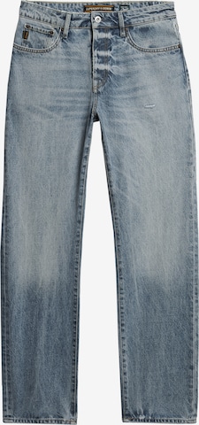 Superdry Regular Jeans in Blauw: voorkant