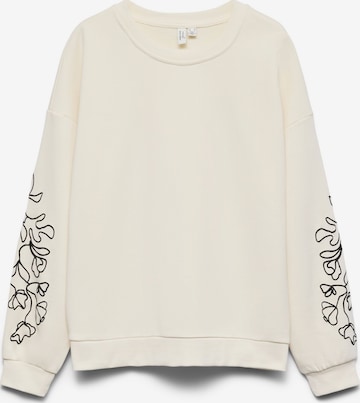 VERO MODA Свитшот 'VMLada' в Белый: спереди