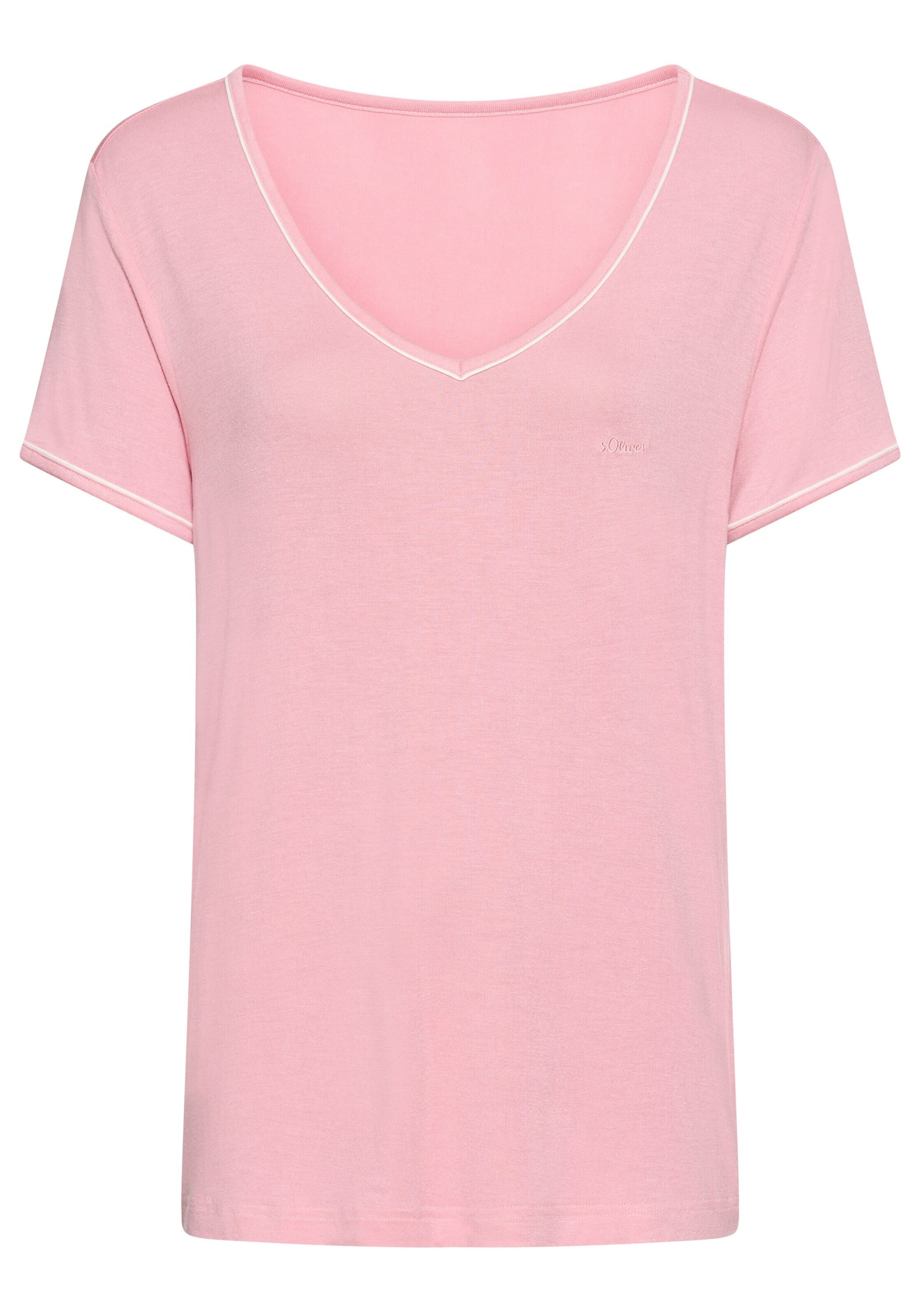s.Oliver - Camisa de pijama em rosa: frente