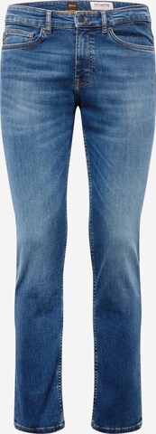 BOSS Regular Jeans 'Delaware' in Blauw: voorkant