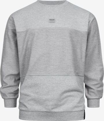 INDICODE JEANS Sweatshirt 'Bridge' in Grijs: voorkant