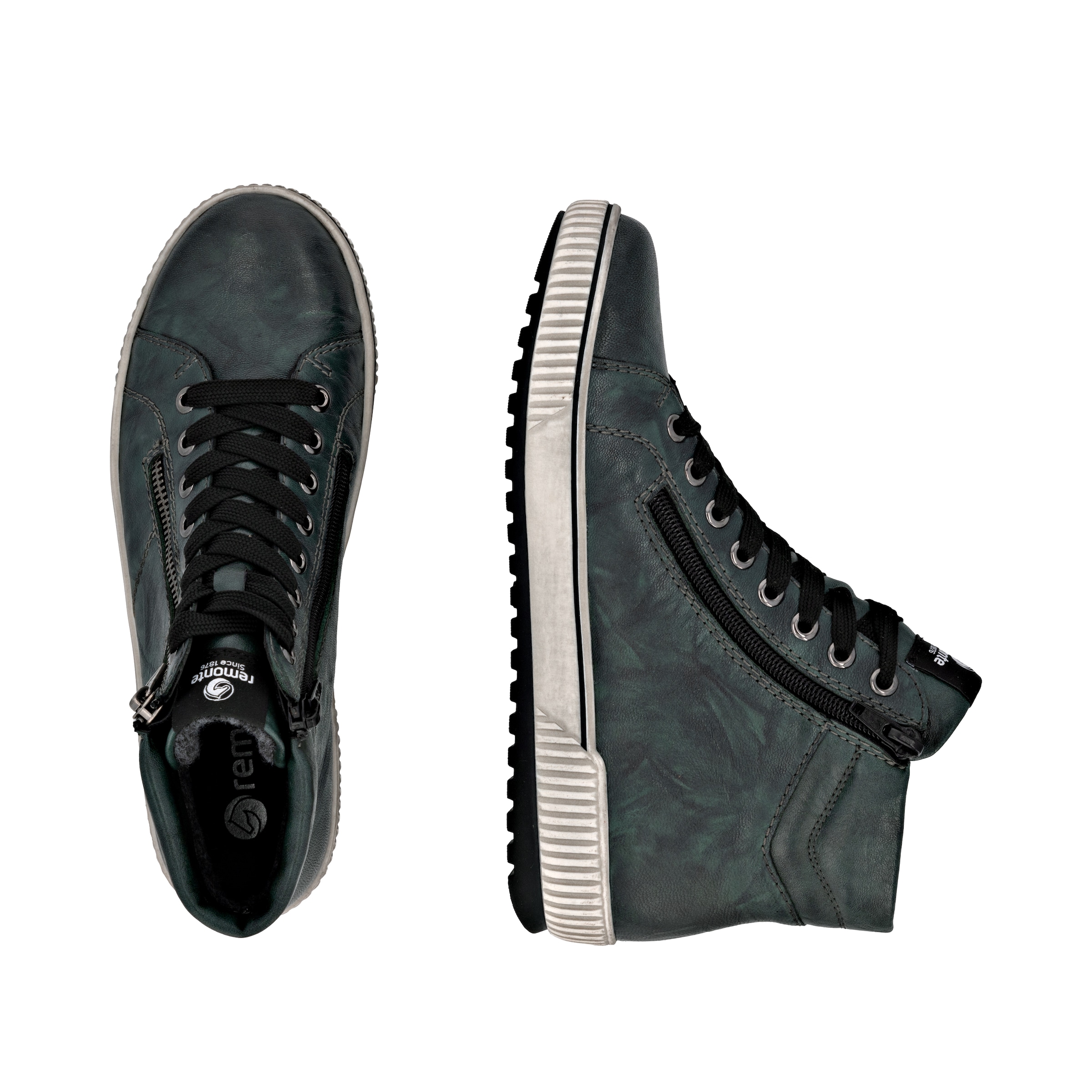 REMONTE High-Top Sneakers in Green