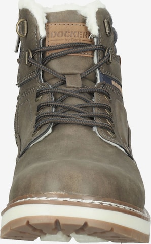 Dockers by Gerli Lace-Up Boots in Khaki ABOUT YOU