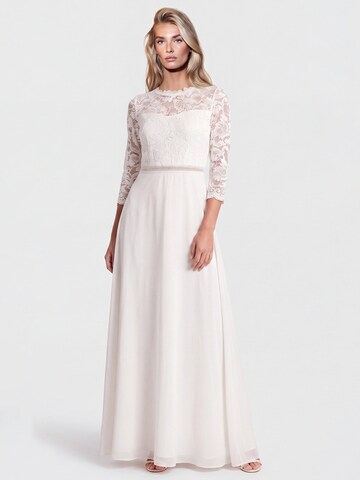 APART Evening Dress in White: front