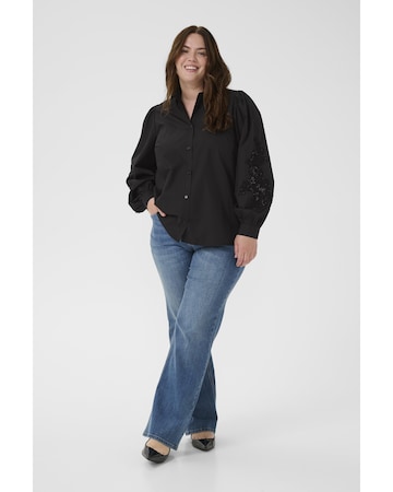 KAFFE CURVE Shirt 'KCnicky' in Black