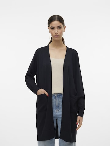 VERO MODA Knit Cardigan 'WILLOW' in Black: front