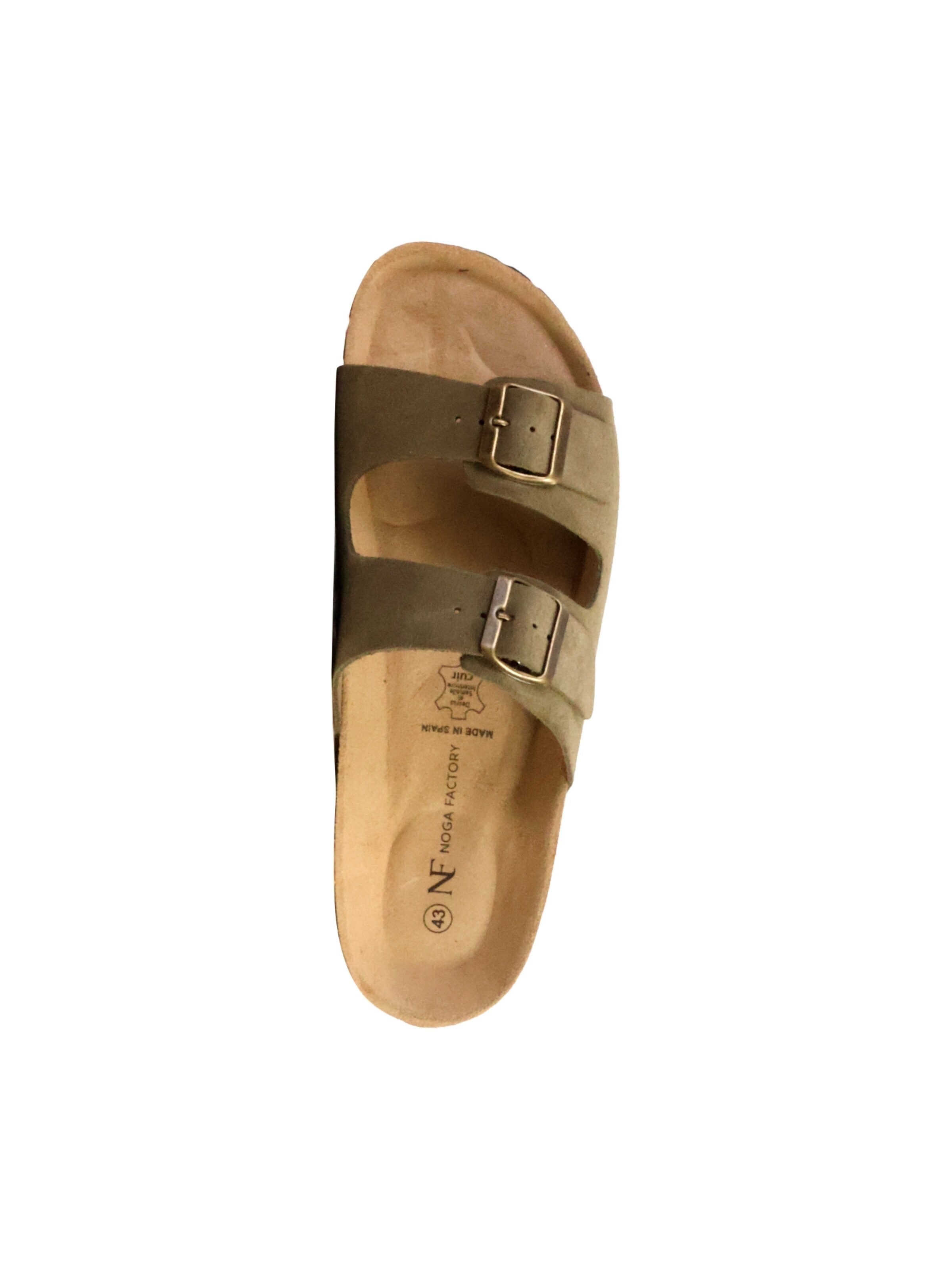 Mule 'Noga Mistral Edge Leder-Pantoletten' The Divine Factory en vert