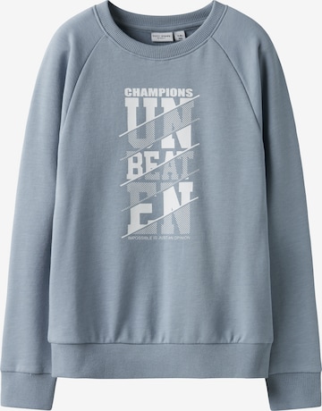 NAME IT - Sudadera 'NKMVION' en azul: frente