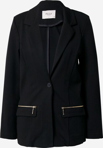 Blazer 'KIRA' PULZ Jeans en noir : devant