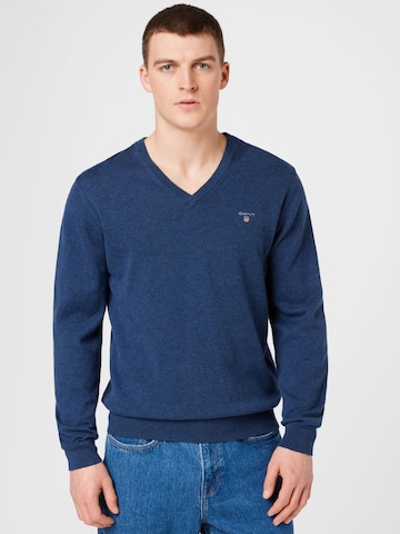 GANT Trui 'Classic' in Blauw: voorkant