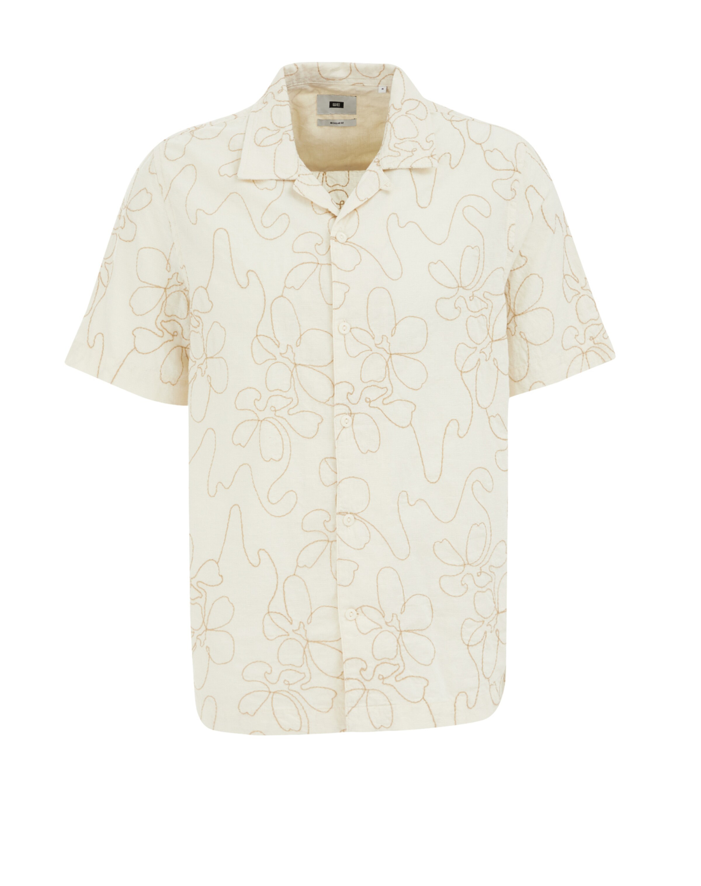 WE Fashion Comfort Fit Košeľa - Biela: predná strana