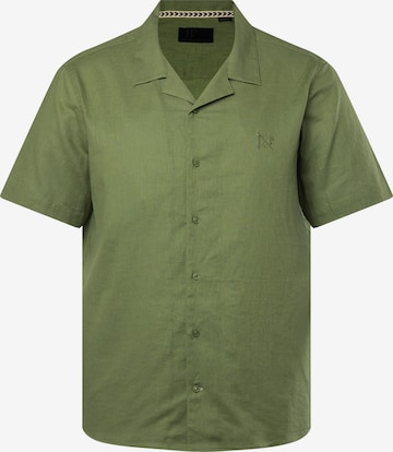 JP1880 Comfort fit Button Up Shirt in Green: front