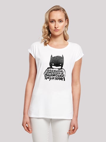 Maglietta 'DC Comics Batman Always Be Yourself' di F4NT4STIC in bianco: frontale