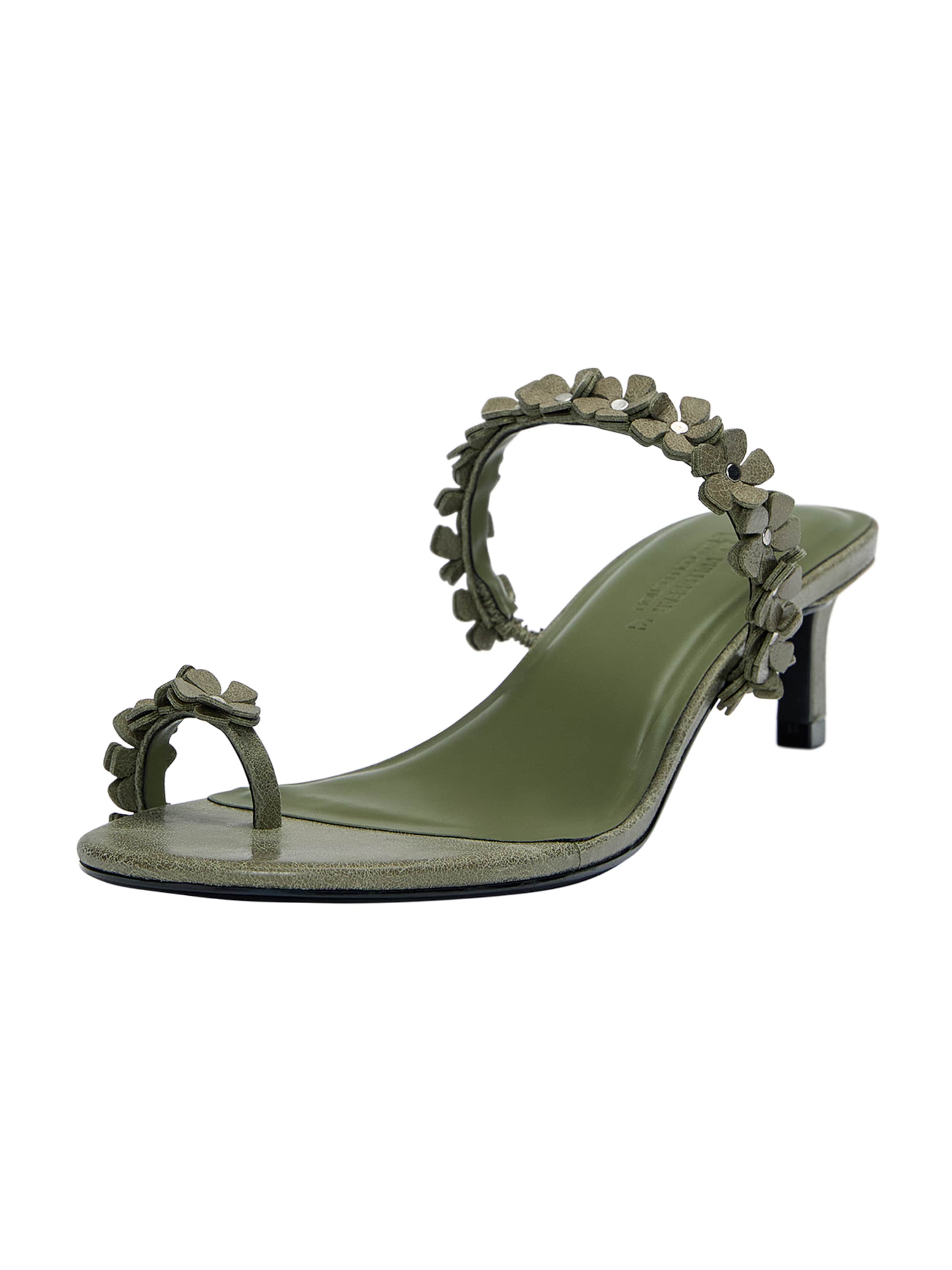 Pull&Bear Varvastossut värissä vihreä: etupuoli