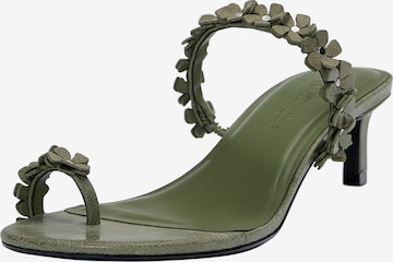 Pull&Bear Varvastossut värissä vihreä: etupuoli