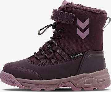 Bottes de neige Hummel en violet : devant