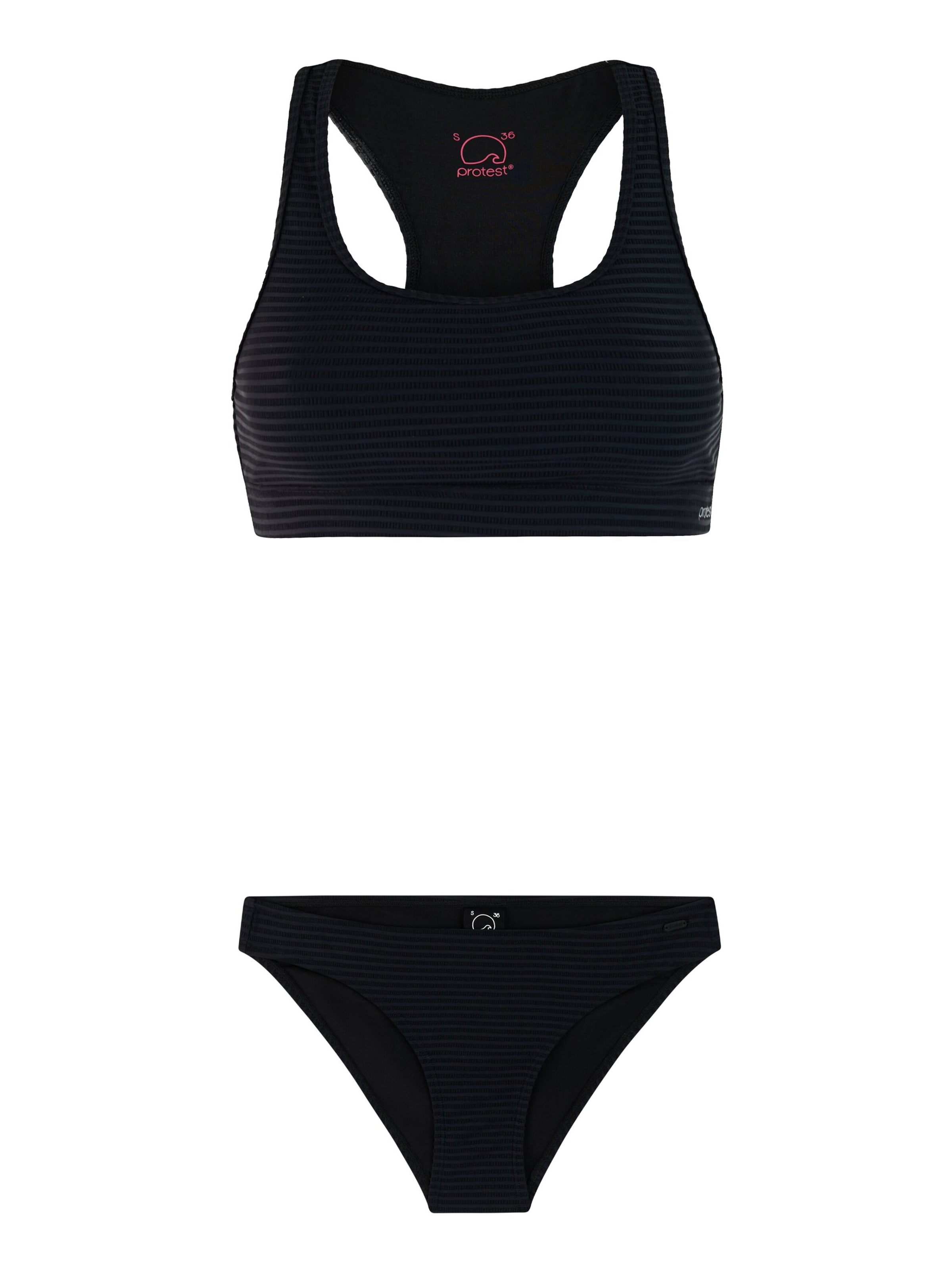PROTEST Bikini 'PRTEager 25' in Black: front