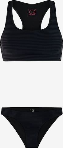 PROTEST Bikini 'PRTEager 25' in Schwarz: Vorderseite