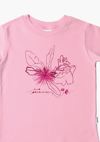 LILIPUT Niedliches T-Shirt mit Blumen-Print in Pink