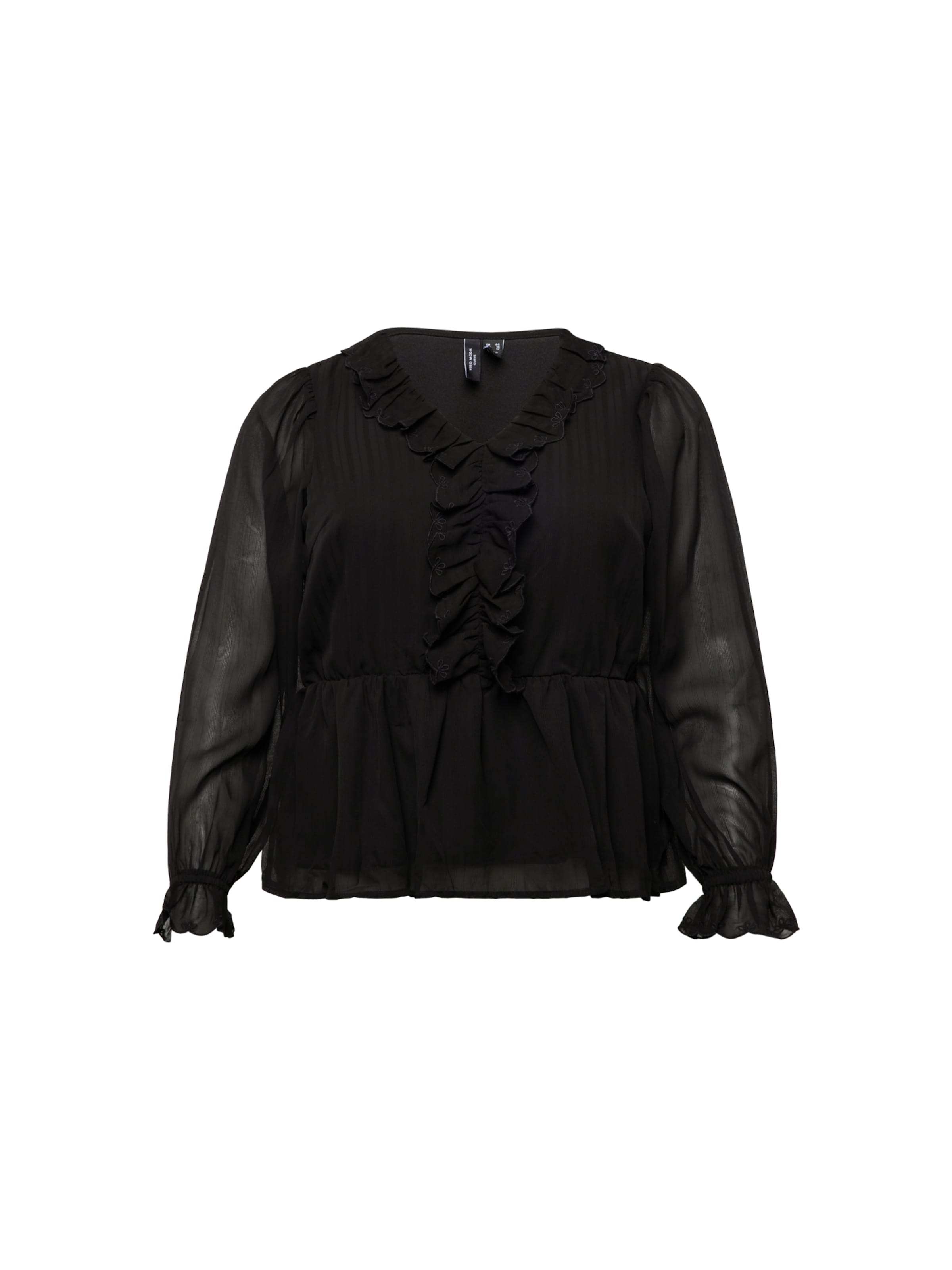 Vero Moda Curve Блузка 'NOLA' в Черный: спереди