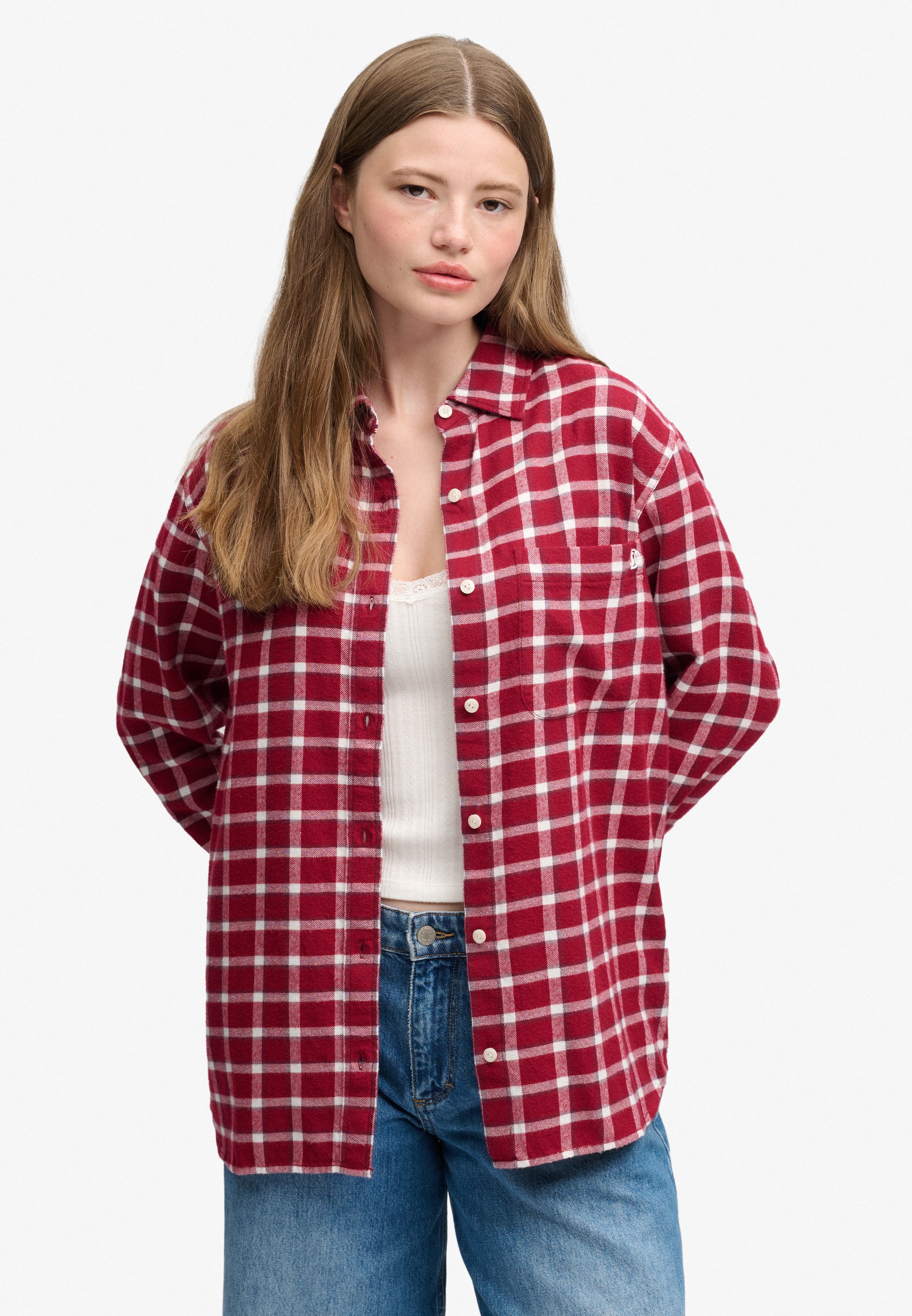 Superdry & Co Blouse in Red: front