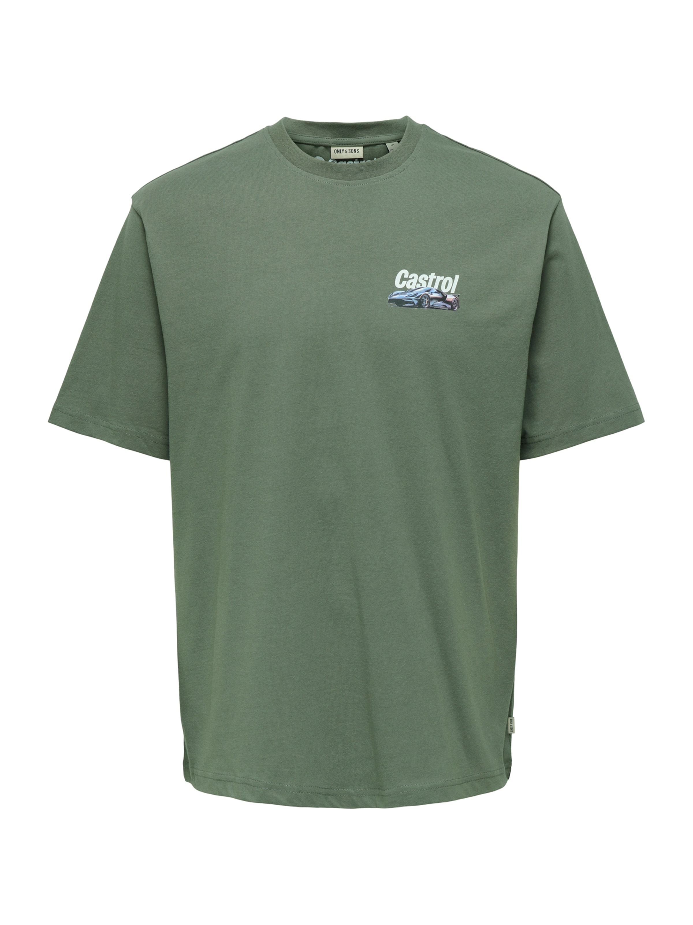 Only & Sons Μπλουζάκι 'ONSCASTROL' σε γκρι: μπροστά